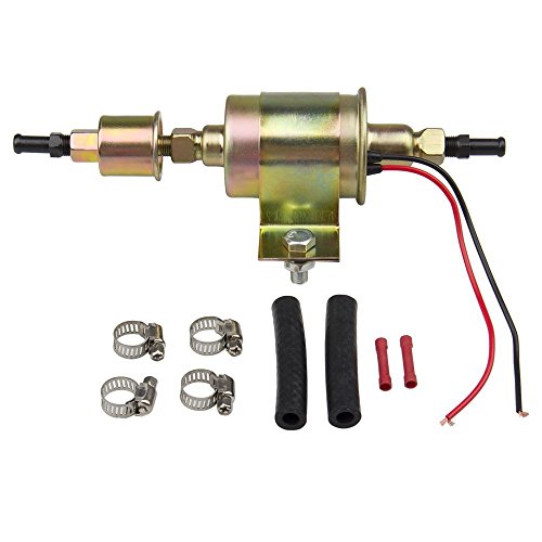 Bang4buck High Performance Universal Electric Fuel Pump Self- primming Transfer Pumps 5/16 inch, 5-9 Psi, 20-30 GPH for E8012S, FD0002, P60430, EP12S, 6414671-2 Wire Design - Thumbnail 2