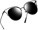 Joopin Brand Designer Cat Eye Sunglasses Women UV400 Fashion Vintage Sunglasses(Black)