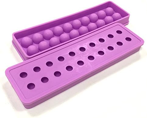 Violet MINI Silicone 20 cavities Ice Ball mold| Ice cube Tray | Ice Cubes DIY Molds | Candy beads | marbles grain coffee fruit grain Lovely Ice particles (¡§Set of 2) ¡­