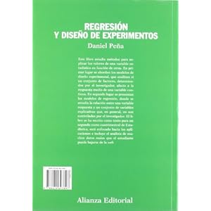 Regresion y diseno de experimentos / Regression and Experimental Design (Spanish Edition)