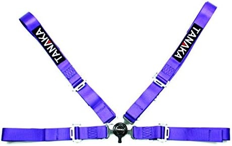 Tanaka 4-point Camlock Racing Harness Seat Belt One Set (for one seat) (Purple)