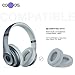 Replacement Earpad cushions For beats by Dr. Dre Studio 2.0 Wired, Studio 2.0 Wireless Over-Ear Headphones (Not For Solo or Studio 1st Gen Headphones) (Grey)