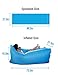 Sleeping Cloud Inflatable Lounger Bag Ripstop - Outdoor Hammock Portable Air Sofa Bag - Hangout Air Couch Sleeping Bag For Hiking Camping Picnics&Music Festivals (Sky Blue)