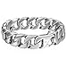 Trendsmax 15mm Curb Cuban Heavy Big Bracelet for Mens Boys 316L Stainless Steel Link Chain Bangle 9.52 inch