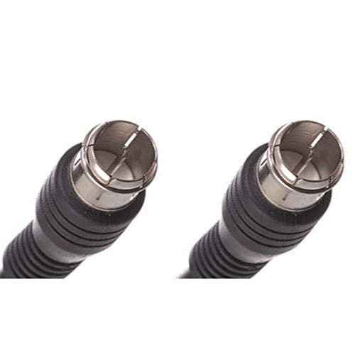 Cerepros Coaxial Push On Quick Connect Cable RG-59 Cable TV Video Internet Modem 12 Feet
