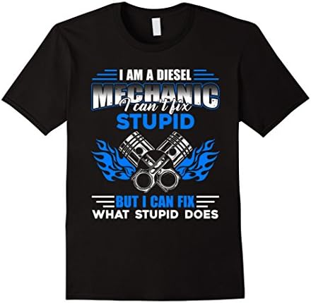 Men's Diesel Mechanic Shirt - I Am A Diesel Mechanic Tshirts 2XL Black