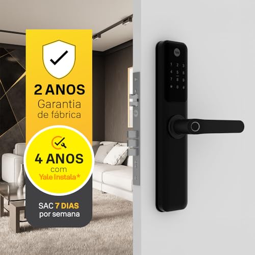 Kit Conectividade Fechadura Digital YDM 60 com Biometria e Senha | Yale