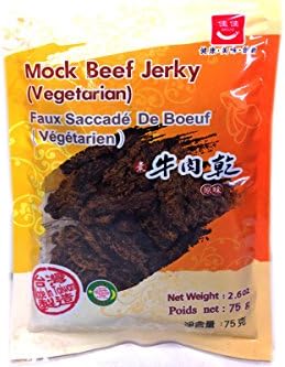 Mock Beef Jerky (Vegetarian Jerky) - 2.6oz (Pack of 1)