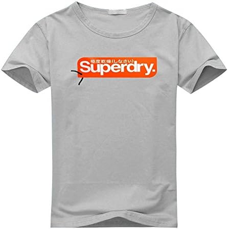 Superdry For Men's Printed Short Sleeve Tee Tshirt Medium Gray