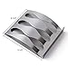 Mkono Toothbrush Razor Holder Self-Adhesive Durable Stainless Steel Stand Bathroom Accessories for Home Storage, 3Holes