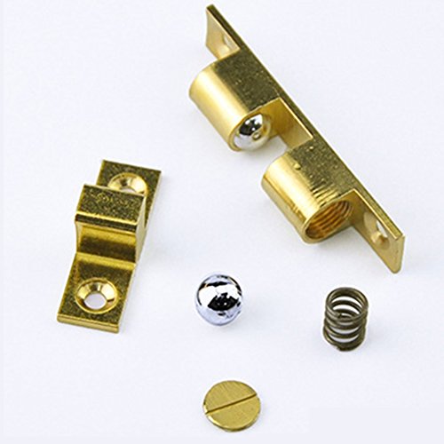 Solid Brass Double Ball Lock Cabinet Door Lock Furniture Door Clasp Suitable for Most Cabinets 2pcs (60mm//2.36in)