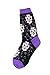 Foot Traffic, Women's Fantasy Socks, Sugar Skull (Shoe Sizes 4-10)