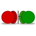 25-Pack, Double-Sided Reg Green Flip Magnet - 1" Red/Green, Go - No Go, Reversible Indicator for Efficient Organizational Communication, Ideal Indicator for Steel Surfaces