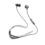Coolcat Bluetooth Headphones V4.1 Wireless Neckband Stereo Noise Cancelling Earbuds Bluetooth Headset with Mic for iphone and Samsung Cell phone (Spacy Grey)