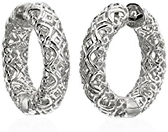 OWC Sterling Silver Patterned Hoop