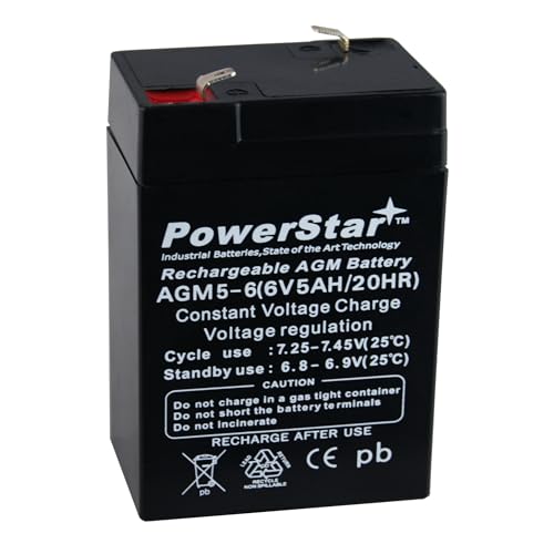HIGH RATE 5AH Battery for UB645 6V 4.5Ah SLA640 APS46 LA640 SLA4-6 SLA Battery at Amazon