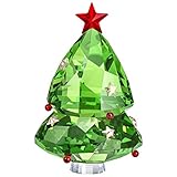 Swarovski Authentic Merry and Festive Joyful Figurines Green Christmas Tree