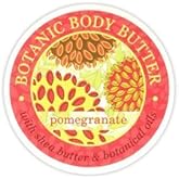 Greenwich Bay Trading Company Botanic Body Butter with Shea Butter and Cocoa Butter 8oz Tub (Pomegranate)