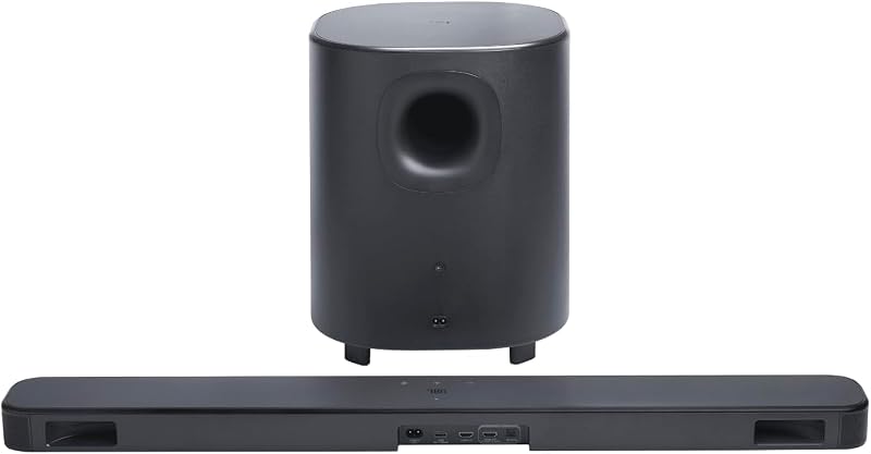 Bar 500 MK2, Soundbar Bluetooth 5.1 para TV com subwoofer de 10", Dolby Atmos Surround Sound, HDMI eARC, Wi-Fi, vídeo 4K, PureVoice 2.0 e MultiBeam 3.0, Preto