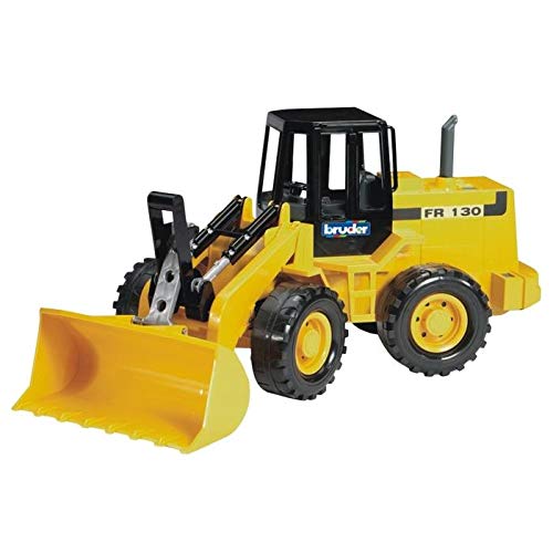 bruder 02752 - Man TGA Kipplastwagen mit Gelenkradlader FR130-1:16 Fahrzeug, LKW, Lastwagen, Muldenkipper, Radlader, Lader, Baufahrzeug, Baustelle – Bild 4
