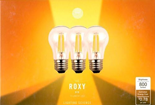 60W LED Clear A15 3 Pack, Soft White, Dimmable Light Bulbs