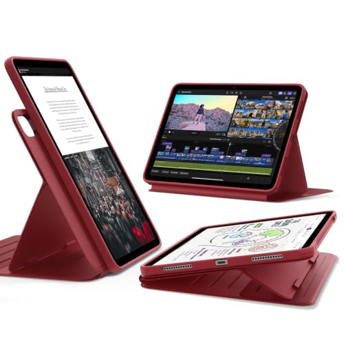 ESR für iPad Air 11 Zoll Hülle M4/M3/M2, iPad Air 5./4.Hülle, Rot