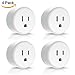 YTE WP5 Wifi Smart Plug Mini Wireless Outlet Compatible with Alexa Echo (4 Packs)