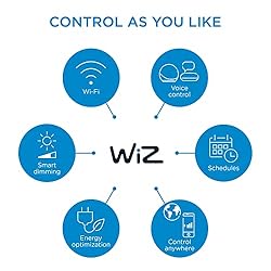 WiZ 65W BR30 Color LED Smart Bulb - Pack of 6
