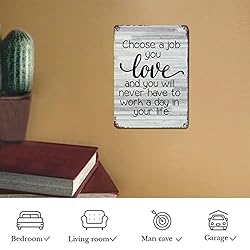 LUIJORGY Metal Tin Sign Love Quote Poster Metal