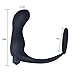 Anal Vibrator, Mosunx Silicone Waterproof G Point Stimulate Prostate Massager (Black)
