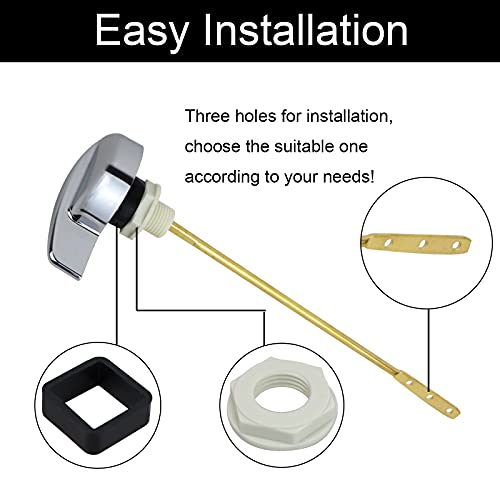 Azdele 2PCS Toilet Flush Tank Lever Handle for TOTO THU004CP Trip