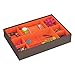 STACKERS jewellery box | chocolate & bright orange watch & bracelet pad stacker accessory