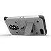 ZIZO BOLT Series compatible with ZTE ZMax Pro, Grand X Max 2, w/FREE [Screen Protector] Kickstand & Holster Clip - Gray/Black