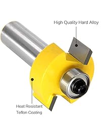 Vástago de 1 2" y 1 2" de altura con 6 rodamientos   1 8", 1 4", 5 16", 3 8", 7 16", 1 2" Intercambiable Rabbet Router Bit