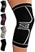 SB SOX Compression Knee Brace - Great Support That Stays in Place - Perfect for Recovery, Everyday Use - Best Treatment for Pain Relief, Meniscus Tear, Arthritis (Black/Gray, X-Large)