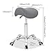 Antlu Saddle Stool Rolling Chair for Office Massage Salon Kitchen Spa Drafting,Adjustable Hydraulic with Wheels (Gray)