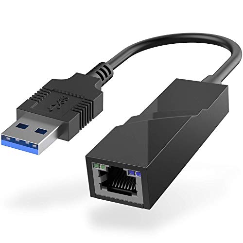 USB 3.0 to Ethernet Adapter 10/100/1000 LAN Network Adapter for Windows 10, 8.1, 8, 7, XP,Vista, Linux, OS X/MAC OS, Chrome OS