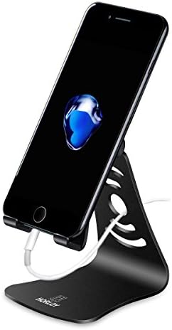 Multi-Angle Phone Stand Advanced Aluminum Stand Adjustable Phone Stand With Rubber Protection For iPhone 7 6 6s plus 5 5S Samsung Galaxy S6 Edge S5 Note 4 3 Sony Smartphones Tablets- Black …