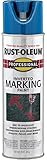 Rust-Oleum 2524838 Professional Inverted Marking Spray Paint, 15 oz, Caution Blue