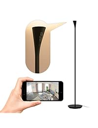 Panasonic Homehawk Floor Discreet Smart Home Monitoring System with Ambient Light, Wide Angle Camera, Motion Detection, 1080P HD Video, Color Night Vision & Voice Assist - KX-HNC850B (Black Satin)