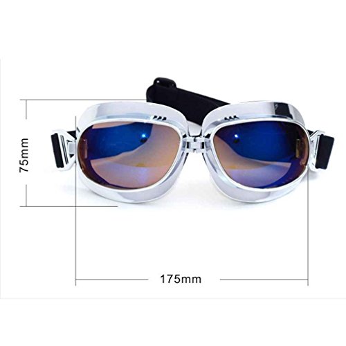 Egal Unisex ABS PC Windproof Dust-proof Motorcycle Riding Eyewear Outdoor Motorbike Goggles UV Protection Helmet Glasses colorful - Thumbnail 3