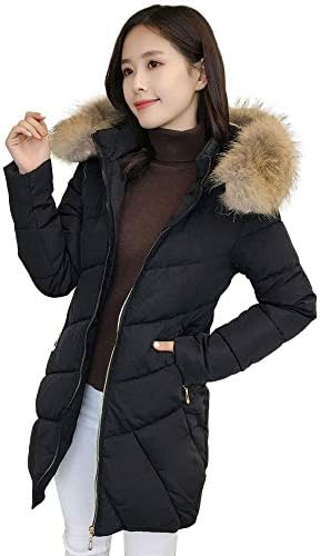 Women Coats Winter Plus Size,Sunyastor Winter Warm Thicker Long Down Coat Cotton-Padded Jacket Parkas Outwear Beige