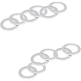 (12pcs) 6pcs Transmission Fluid&6pcs Rear Differential Oil Drain Plug Washer Gasket Seal -20mm+18mm,OEM PN Part# 94109-2000&9