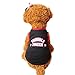 Mikey Store Pet Dog Cat Clothes Cute Panda Puppy Apparel Winter Warm Outwear Coat (Black, XS)