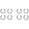 Furnish Theory Breuer Chair Company Replacement Cesca Single-Prong U-Shape Plastic Caps U-Caps (White; Set of 8)