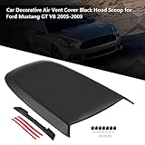 Qiilu Black Hood Scoop for Ford Mustang GT V8 2005