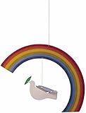 Flensted Mobiles Noah's Rainbow Hanging Mobile - 9 Inches Cardboard