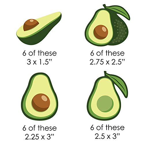 Hello Avocado - Paper Straw Decor - Fiesta Party Striped Decorative Straws - Set of 24 - //coolthings.us