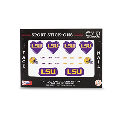 LSU TIGERS FACE AND NAIL TATTOOS