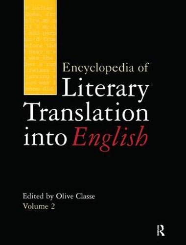 Encyclopedia of Literary Translation into English by